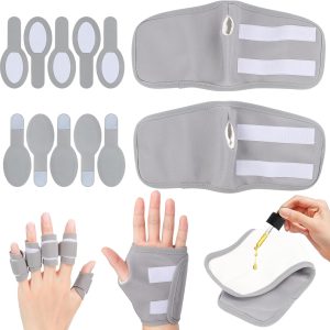 12PCS Castor Oil Pack Wrap Kit for Fingers and Hands - Organic Cotton ...