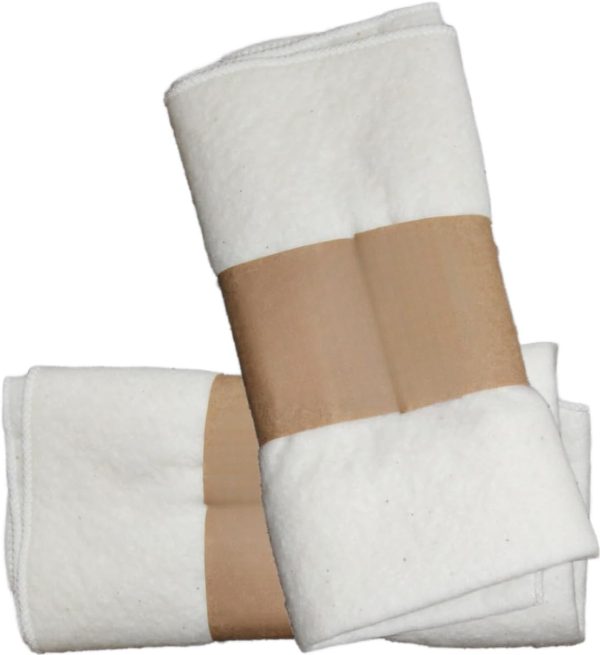2 Pcs Organic Cotton Flannel for Castor Oil Pack Wrap, Reusable Castor...