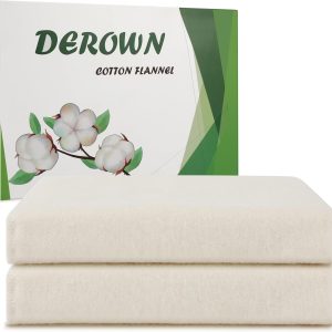 2Pcs Cotton Flannel for Castor Oil Pack, Less Mess Made of Unbleached ...