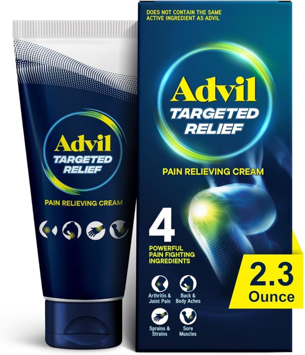 Advil Targeted Relief Pain Relieving Cream, Up to 8 Hours of Powerful ...