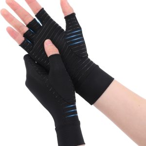 Arthritis Gloves Carpal Tunnel Gloves Fingerless Copper Arthritis Comp...