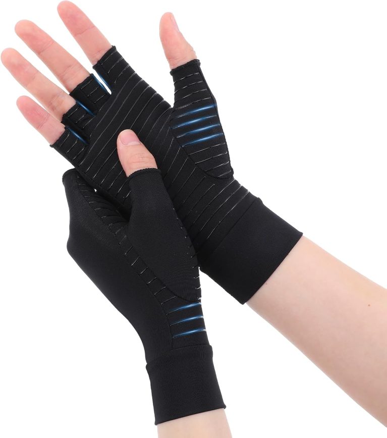 Arthritis Gloves Carpal Tunnel Gloves Fingerless Copper Arthritis Comp...