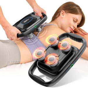 BOB AND BRAD A1 4-Head Massage Gun Deep Tissue, FSA HSA Eligible, 4X P...