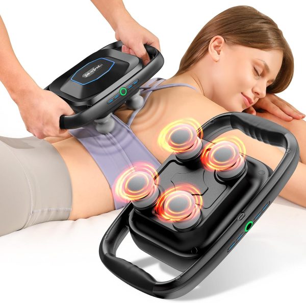 BOB AND BRAD A1 4-Head Massage Gun Deep Tissue, FSA HSA Eligible, 4X P...