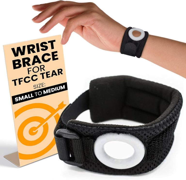 BULLSEYE Wrist Band with Silicone Ring for Pinky and Ulnar Sided Wrist...