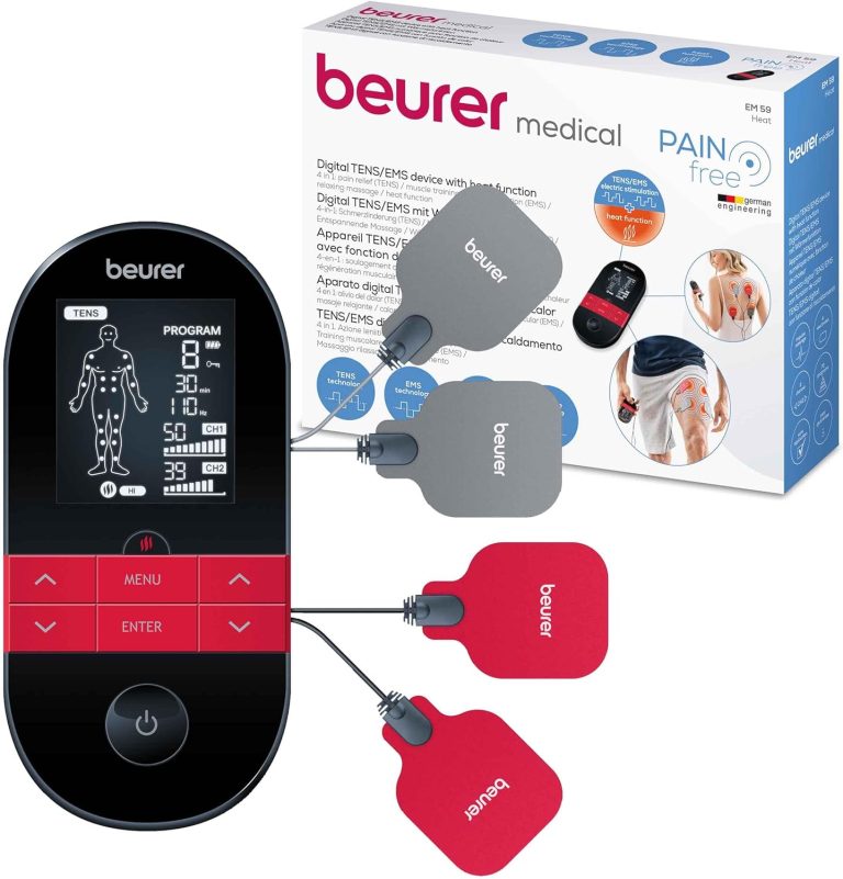 Beurer EM59 Digital 4-in-1 TENS, EMS, Massage & Heat Therapy Device fo...