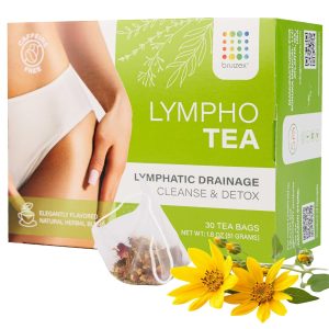 Bruizex Lymphatic Natural Herbal Tea, Lymphatic Drainage, Ginger Blend...