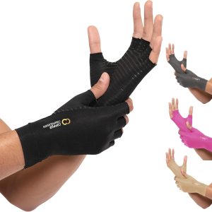 Copper Compression Arthritis Gloves | Fingerless Arthritis Carpal Tunn...