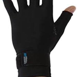 Copper Fit ICE Compression Gloves Infused with Menthol, Black, Large/X...