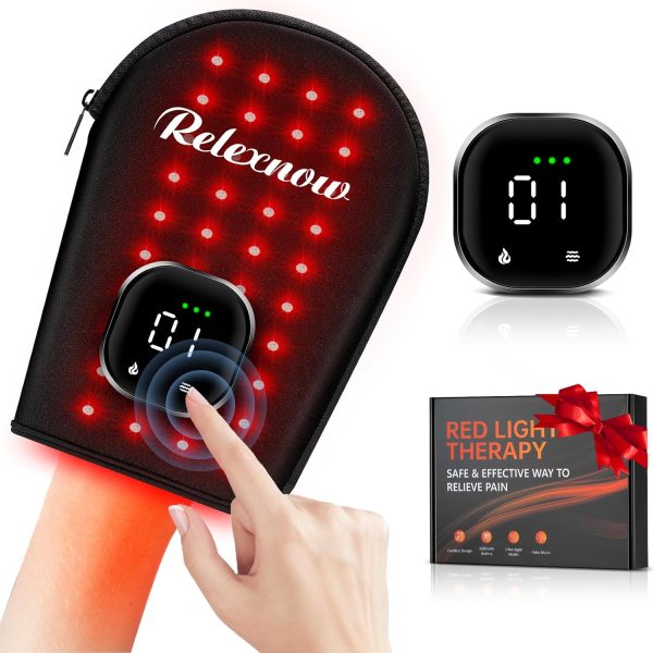Cordless Red & Infrared Light Therapy for Hand Pain Relief with 660nm ...