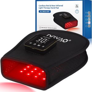 Cordless Red Light Therapy for Hand 4000mAh Rechargeable Battery Infra...