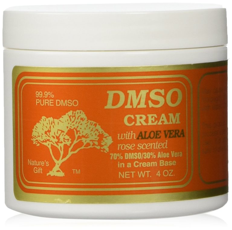 DMSO Cream with Aloe Vera, 4 oz - Rose Scented Skin Moisturizer for Ad...