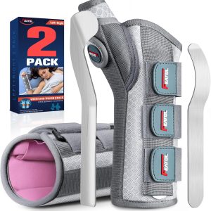 FEATOL 2 Pack Wrist Brace with Thumb Spica Splint for De Quervain's Te...