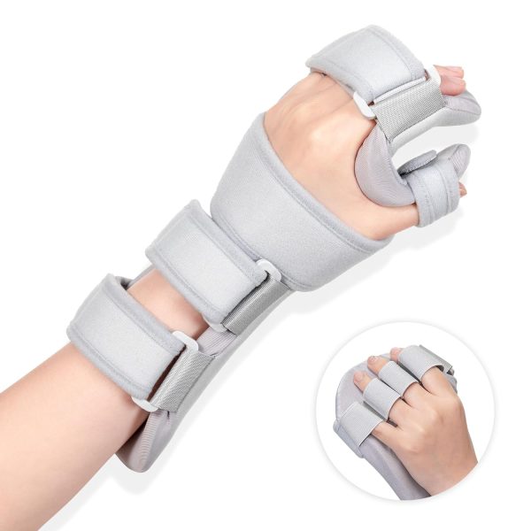 Fanwer Stroke Resting Hand Splint Left&Right, Hand Brace Splint for St...
