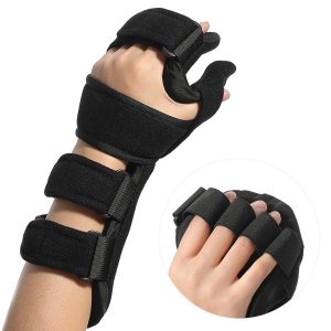 Fanwer Stroke Resting Hand Splint - Night Immobilizer Wrist Finger Bra...