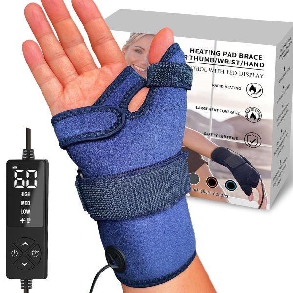 Hand Heating Pad for Arthritis and Tendonitis, Heated Wrist Wrap Thumb...