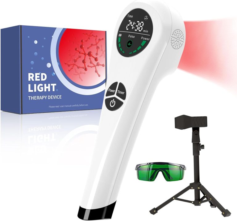 Handheld Red Light Therapy Device - 650nm & 808nm Dual Wave Rechargeab...