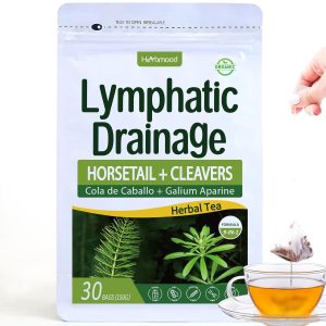 Herbmood Cleavers Lymphatic Drainage Tea Bags for Lymph System Support...