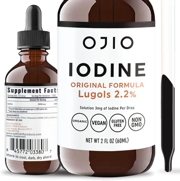 Lugols Iodine Solution 2% - 1 Year Supply - High Potency Liquid Oral I...