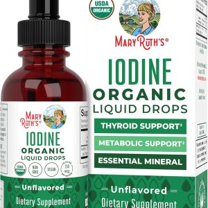 MaryRuth Organics Iodine Liquid Drops | Potassium Iodide | 1 Year Supp...