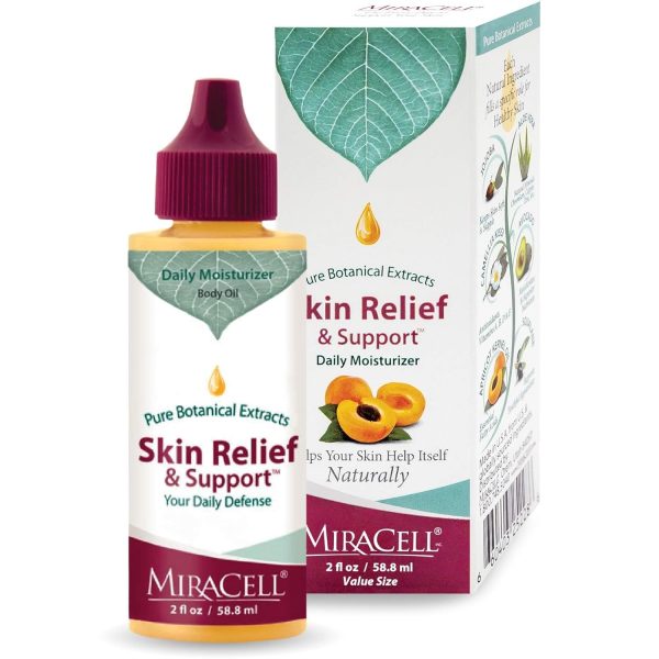 Miracell Skin Relief & Support Oil – Natural Face & Body Moisturizer w...