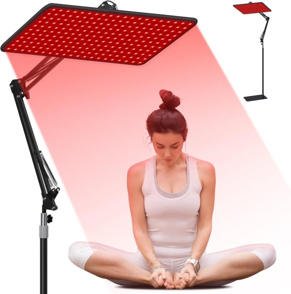Morfone Red Light Therapy Lamp for Full Body & Face - 200 LED 660nm, 8...