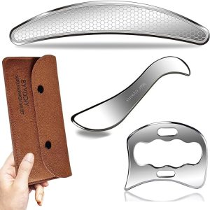 BYYDDIY 3 in 1 Stainless Steel Muscle Scraper
