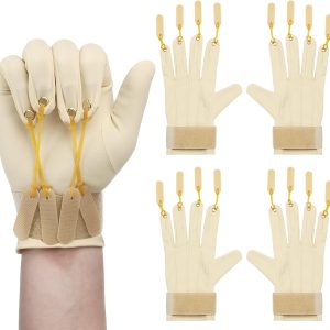 Panitay 2 Pair Traction Exercise Glove Hand Finger Strengthening Thumb...