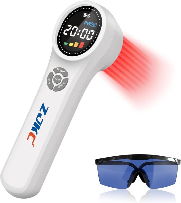 Portable Red Light Therapy Back Pain, 16X660nm + 4X980nm + 4X810nm Upg...