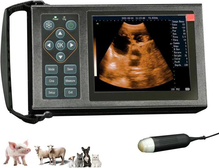 Portable Veterinary Ultrasound Machine M10 with 3.5 MHz Probe for Preg...