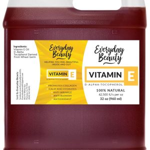 Pure Vitamin E Oil Bulk - 32 oz D-Alpha Tocopherol 100% Pure & All Nat...