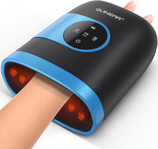 QUINEAR Hand Massager - Cordless Hand Massager with Heat and Compressi...