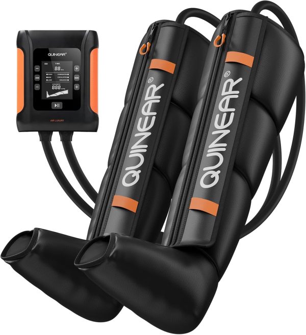 QUINEAR Professional Leg Recovery System, Cordless Air Compression Boo...