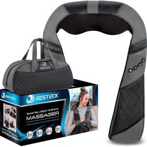 RESTECK Massagers for Neck and Back with Heat - Deep Tissue 3D Kneadin...