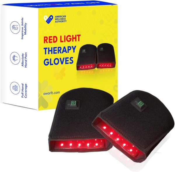 Red Light Therapy Gloves for Hands, Near Infrared Light Therapy Device...