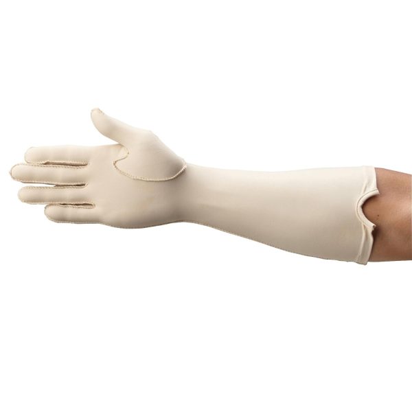 Rolyan Forearm Length Right Compression Glove, Full Finger Compression...