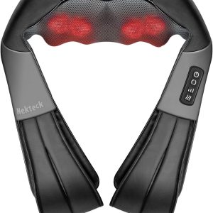 Shiatsu Neck and Back Massager with Soothing Heat, Nekteck Electric De...