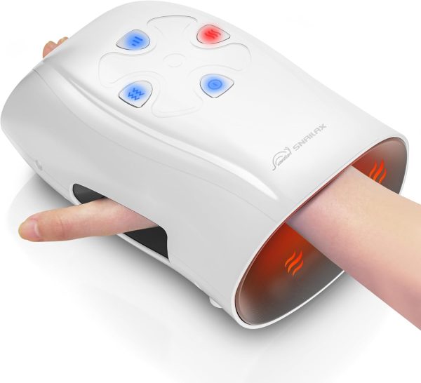 Snailax Hand Massager with Heat and Compression, FSA HSA Eligible, Vib...