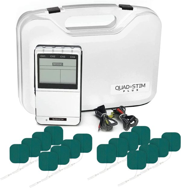 TENS EMS Combo Unit Portable Electrotherapy Muscle Stimulator by Quad ...