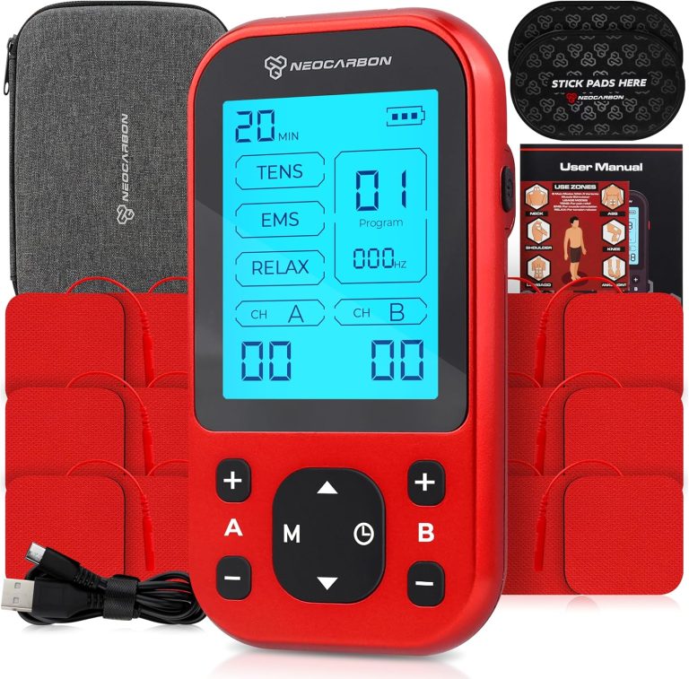 TENS Unit Muscle Stimulator Pro for Back Pain Relief, Shoulder Recover...