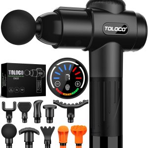 TOLOCO Massage Gun, Deep Tissue Back Massage for Athletes for Pain Rel...