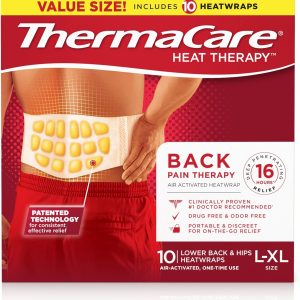 ThermaCare Advanced Back & Hip HeatWraps – Long-Lasting, Disposable He...