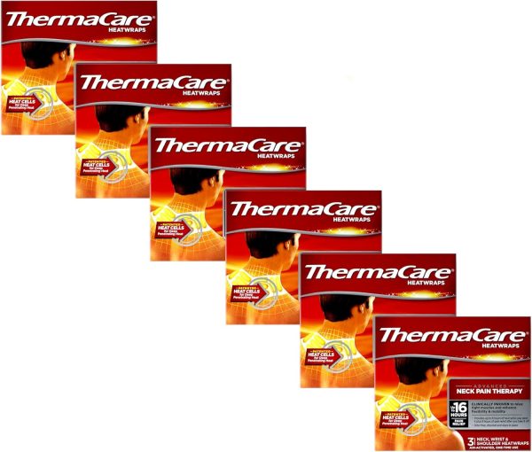 ThermaCare Air-Activated Heatwraps, Neck, Wrist & Shoulder, Pack of 6 ...