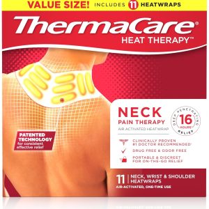 ThermaCare Heat Wraps for Neck & Shoulder Pain Relief – Portable Adhes...