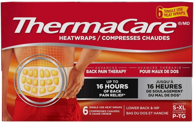 ThermaCare Heatwraps Advance Back Pain Therapy Stretch Fit S-XL, 6 cou...