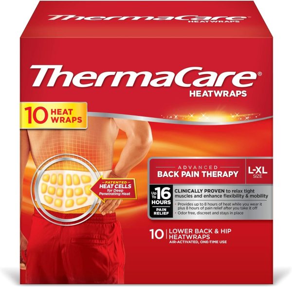 ThermaCare Portable Heating Pad, Neck & Back Pain Relief Patches, X/XL...