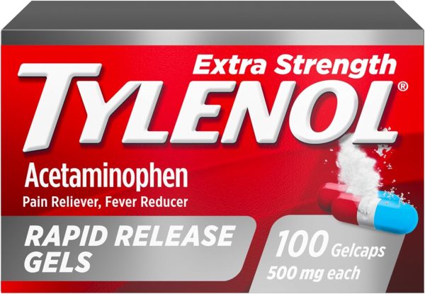 Tylenol Extra Strength Acetaminophen Rapid Release Gels, Extra Strengt...