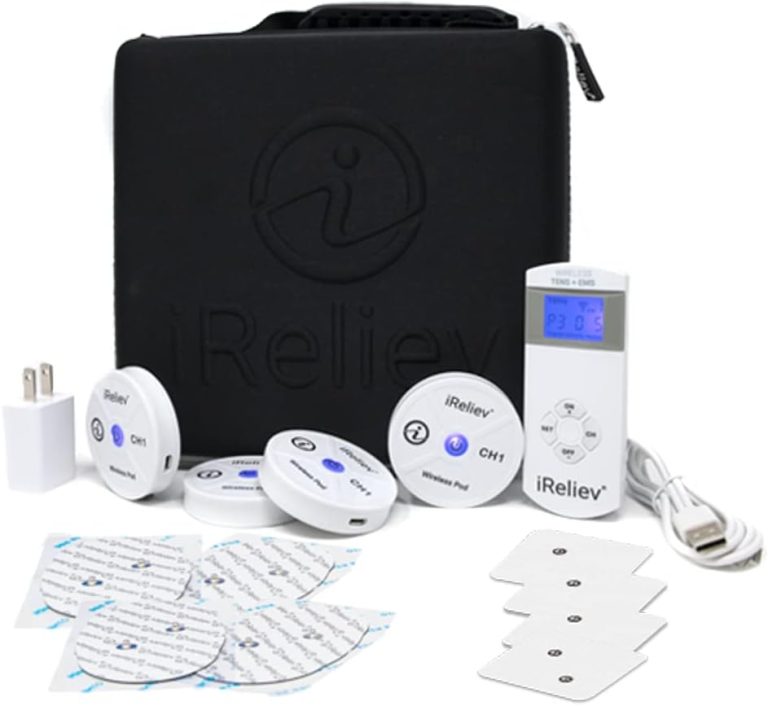 iReliev Wireless TENS + EMS Therapeutic Wearable System Wireless TENS ...
