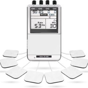 iSTIM EV-805 TENS EMS 4 Channel Rechargeable Combo Machine Unit - Musc...