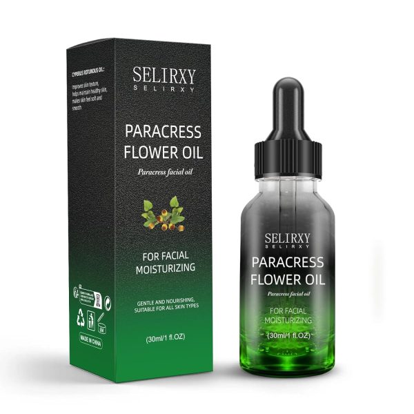 100% Natural Organic Paracress Facial Oil for Anti-Aging, Moisturizing...
